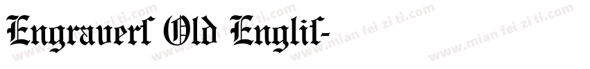 Engravers Old Englis字体转换